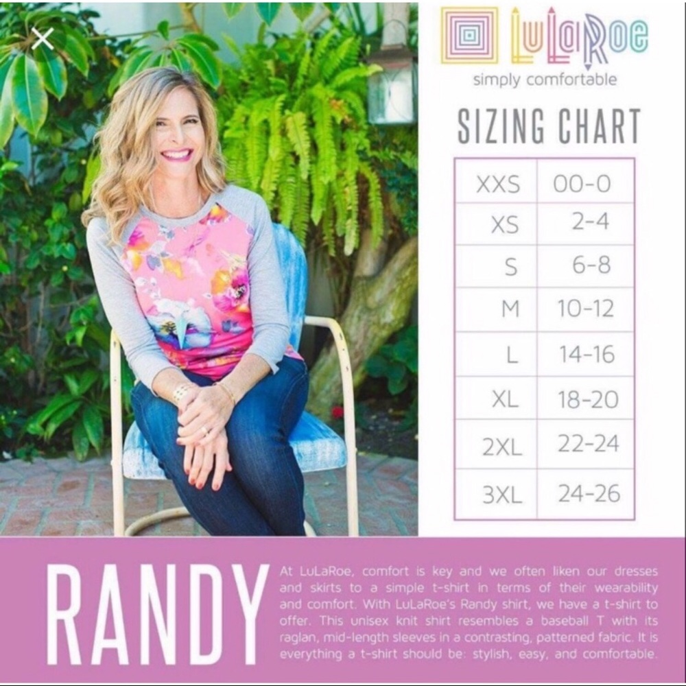 LuLaRoe Randy Top - Picture 6 of 6